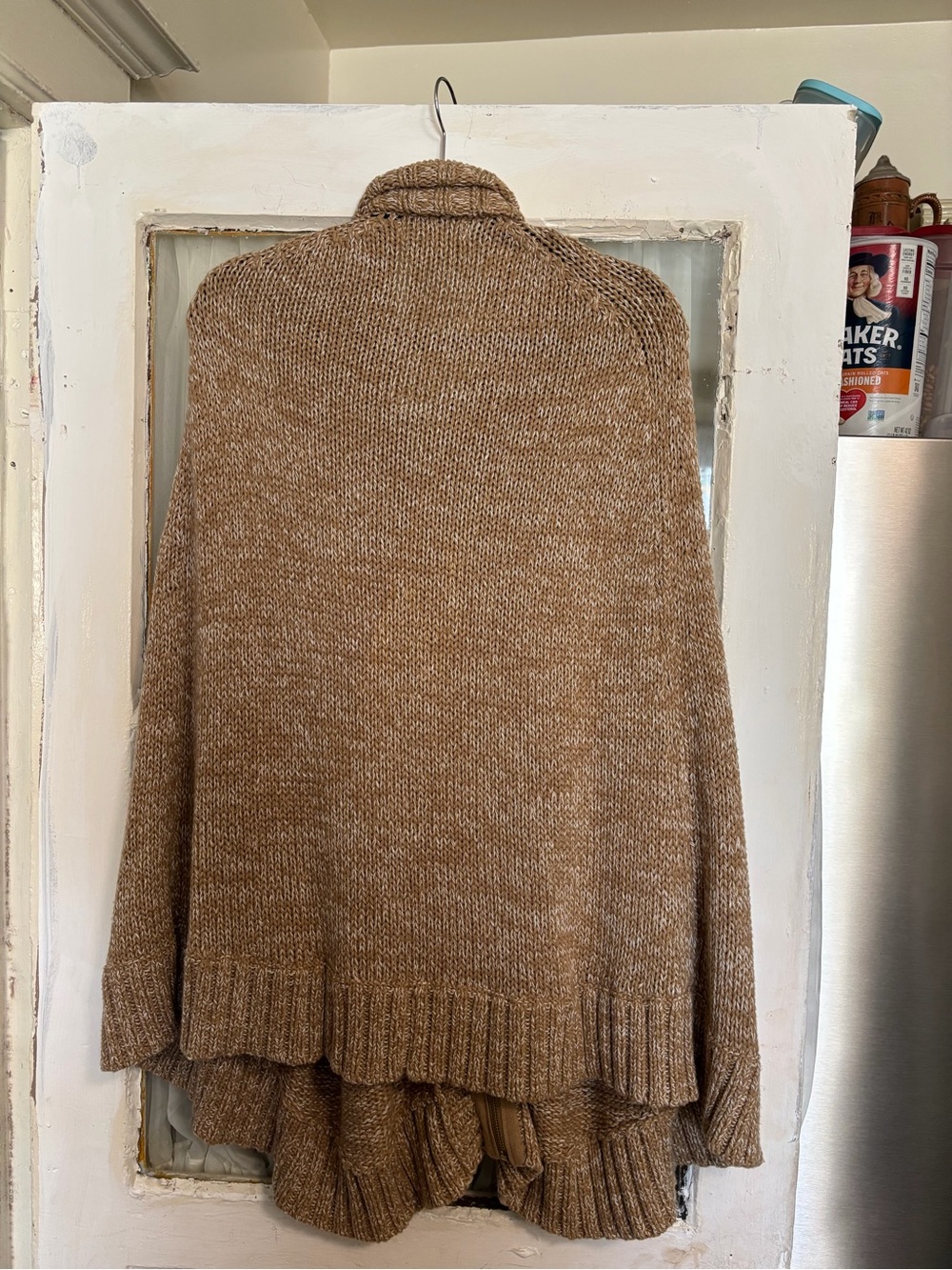 NWT-MICHAEL Michael Kors Cape Cardigan - Dark Camel - Size 2X - NWT - Picture 2 of 3